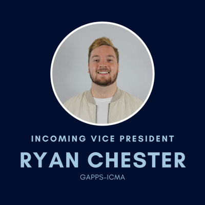 Incoming Vice President Ryan Chester, GAPPS-ICMA
