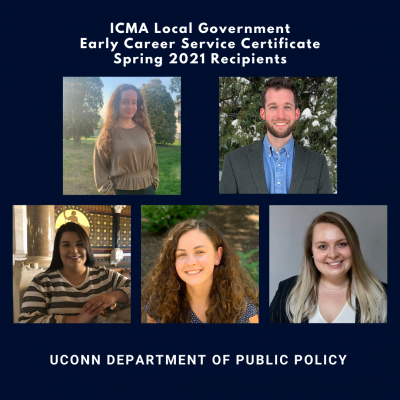 ICMA Local Government Early Career Service Certificate Spring 2021 Recipients